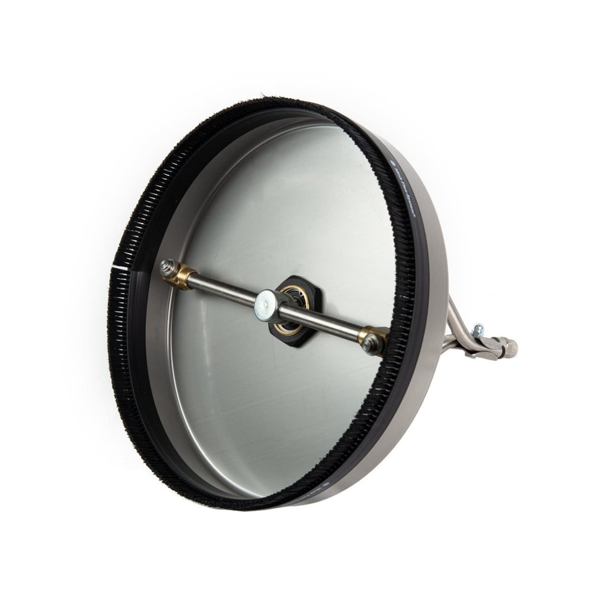 12" Turbo Devil Flat Surface Cleaner side view, showing the Rotary Arm Bar and nozzles.