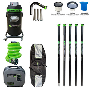 1700w Panther 25ft Clamped Carbon Fibre Pole Package with Carbon Rigid Neck. With GVS-2250 Inverter Generator