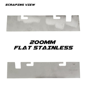 200mm Flat Stainless Scraper Blade