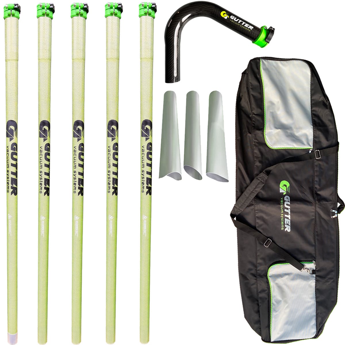 25ft Anti Conductive Clamped Carbon Pole Kit