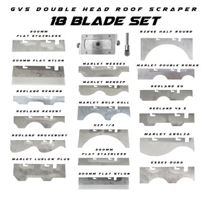 GVS Double Head and 18 Roof Scraping Blade Set