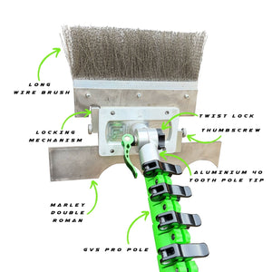 GVS Double Head Specifications with Long Wire Brush & Marley Double Roman Scraper Blade