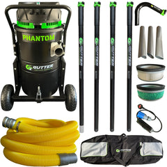 Phantom Gutter Vacuum System with 20ft Clamped Carbon Fibre Poles & Rigid Neck