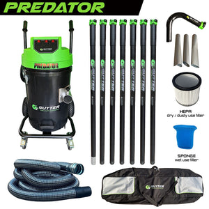 Polypropylene Predator - 35ft Clamped Carbon Fibre Pole Kit - 10m Wire Reinforced Hose