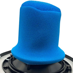 Wet sponge filter fitted to gutter vacuum head
