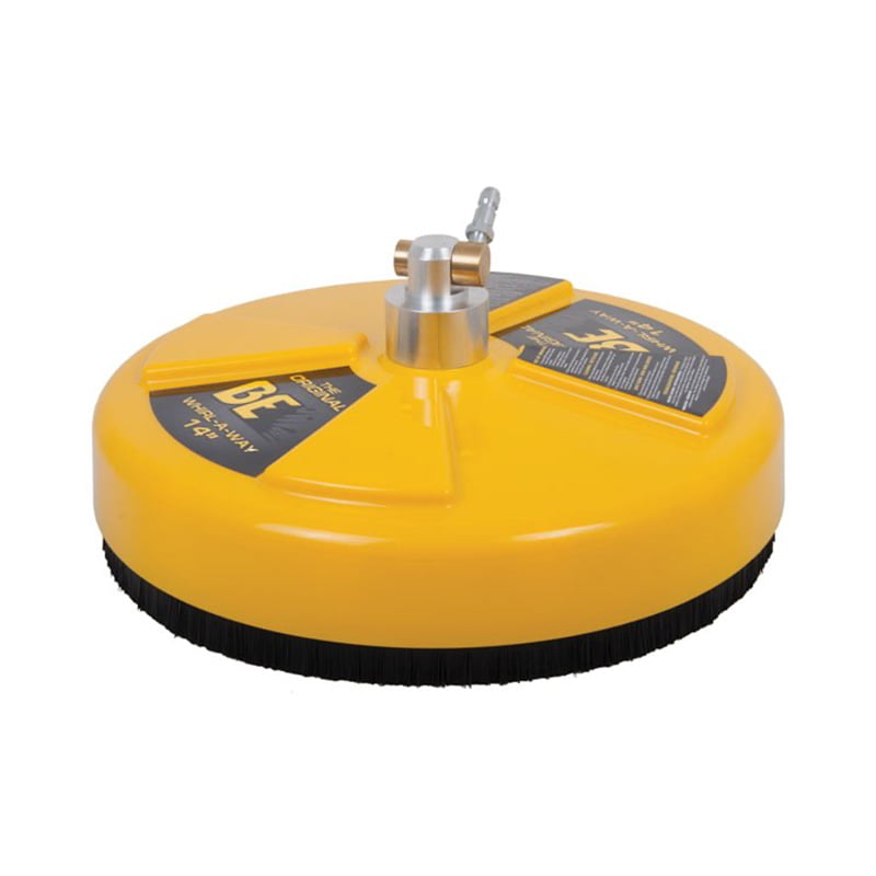 Whirlaway 14″ Flat Surface Cleaner is designed to clean all types of flat surfaces such as as patios, driveways and concrete flooring. Combined with our Tsunami pressure washer this rotary cleaner has been engineered to clean up to 20 square metres per minute.