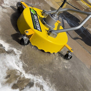 Whirlaway 18" Flat Surface Cleaner paired with the GVS Tsunami Pressure Washer